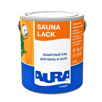 Лак для бань и саун "AURA Sauna Lack" - 2.5л