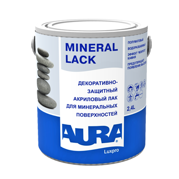 Лак акриловый декоративный для минеральных поверхностей "AURA Mineral Lack" - 1 л.