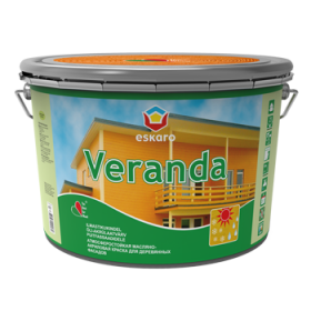 Акрилово-масляная краска для деревянных домов "Eskaro Veranda" - 9 л.
